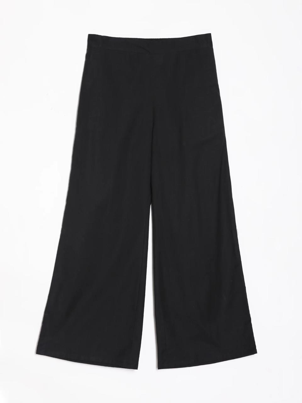 Black Mid-Rise Cotton Pocket Trousers - view 5